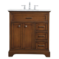 Elegant Decor 32 Inch Single Bathroom Vanity In Teak VF15032TK